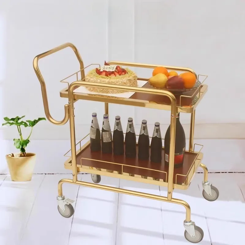 

Moving Hotel Handcart Drinks Wagon Ice Bucket Spa Special Hotel Handcart Noiseless Stainless Carrello Pulizie Beauty Furniture