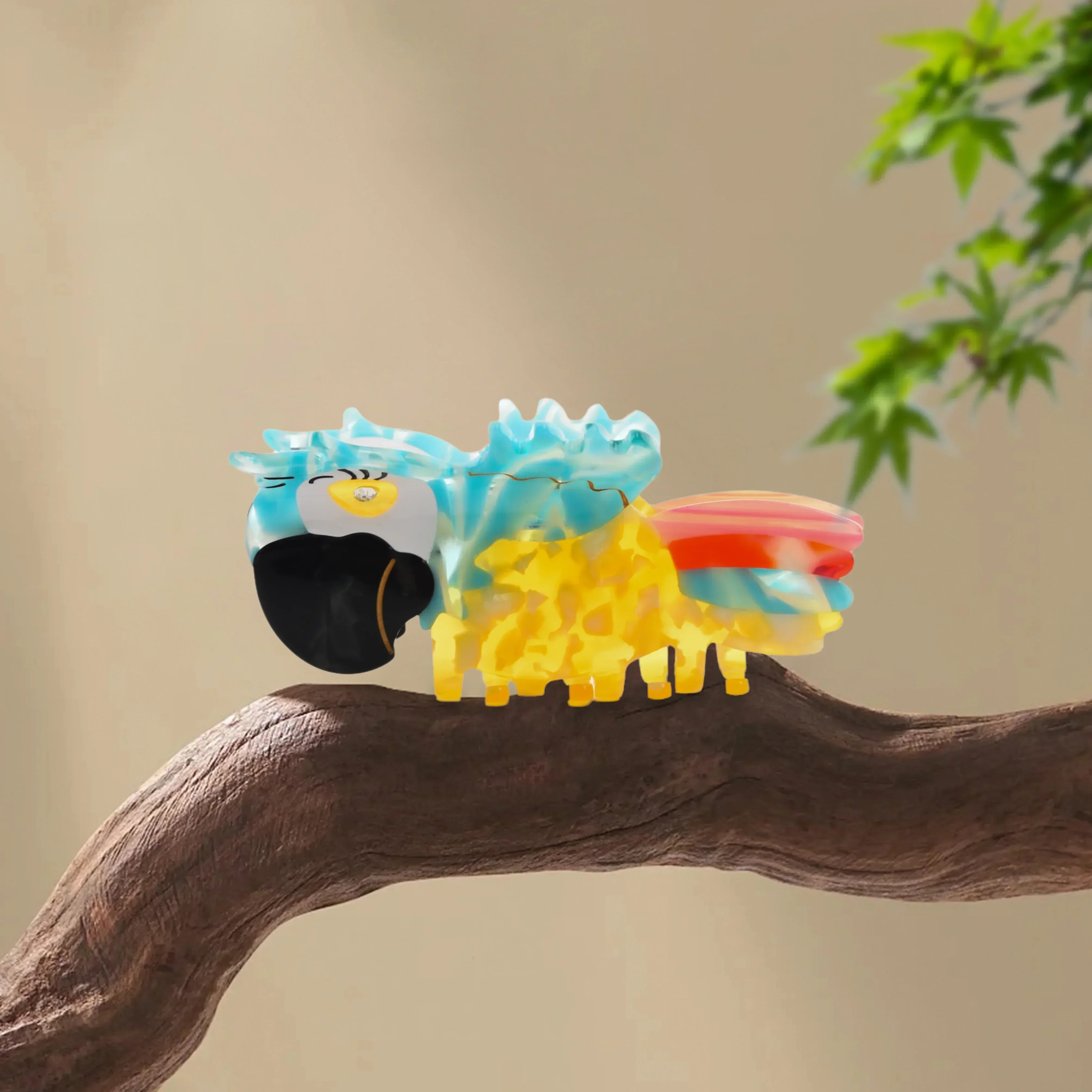 

BYL New Parrots Hair Claw Acetate Claw Clip Creative Pet Bird Crab Hair Clips Fashion Animal Shark Clips Hair Accessories