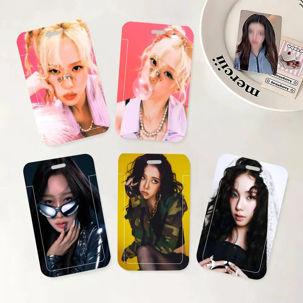 

Держатель для ID-карты K-pop Giselle с ремешком на шею, подвеска, держатель для бейджа, шнурок-брелок, чехол для рабочего пропуска, подарок