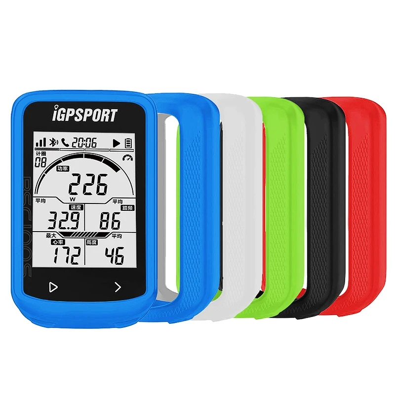 IGPSPORT BSC100S Case Bicycle Computer Silicone Protection Cover Silicone Color Case Protector with Tempered protective film