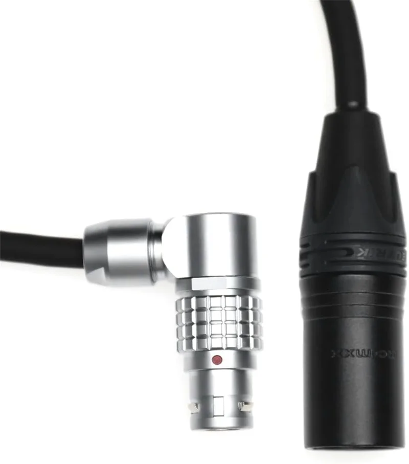 Alvins كابلات كابل الطاقة ل Atomos NEON 31 17 24 "4K مراقب مسجل XLR 4 دبوس ذكر إلى الزاوية اليمنى 6 دبوس أنثى سلك الطاقة fo