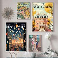 The New Yorker Magazine Canvas Posters Wall Art Poster Home Coffee Decoration Wall Painting Living Room Bedroom Corridor Decor