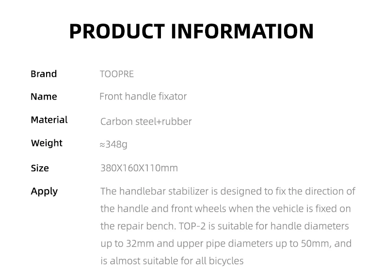 TOOPRE Fahrradlenker Stabilisator Mountain Road Bike Lenkerverstärkung Anti Sway Tool – Detail 3