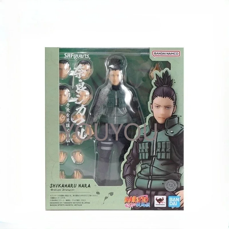 

Bandai Genuine Naruto Model Kit Anime Figures SHF Nara Shikamaru Anime Action Figure for Children's