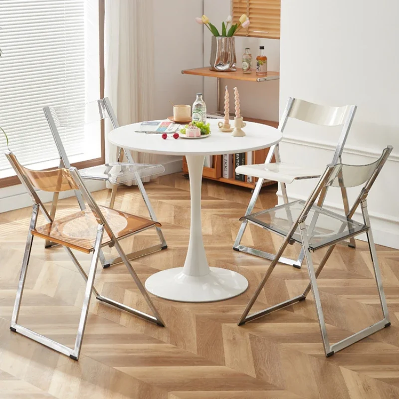 Chaises de Salle à Manger Pliantes Ergonomiques Modernes, Mobilier de Maison, Style Nordique, pour Banques d'Extérieur, SR50DC