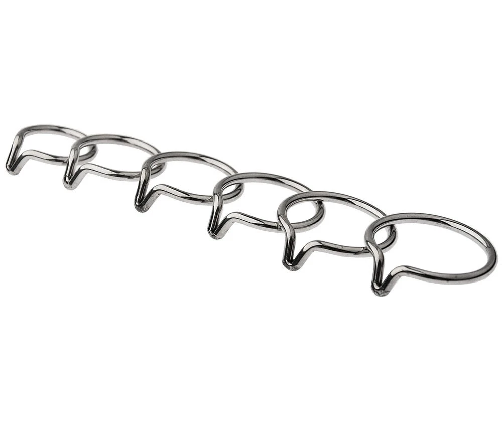 Edelstahl Penis Ringe Mit Haken Zeit Anhaltende Erektion Sex Spielzeug für Männer Vorhaut Corrector Widerstand Ring Lieferungen Für Erwachsene