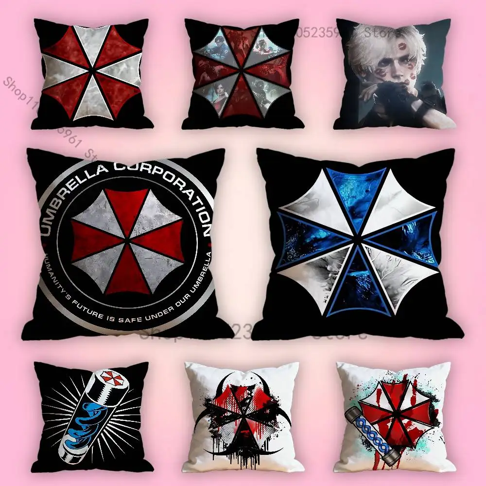 

U-Umbrella R-residents C-Corps Pillow Cases for Bedroom Living Room Sofa Home Decor Polyester Cushion Cover with Zipper
