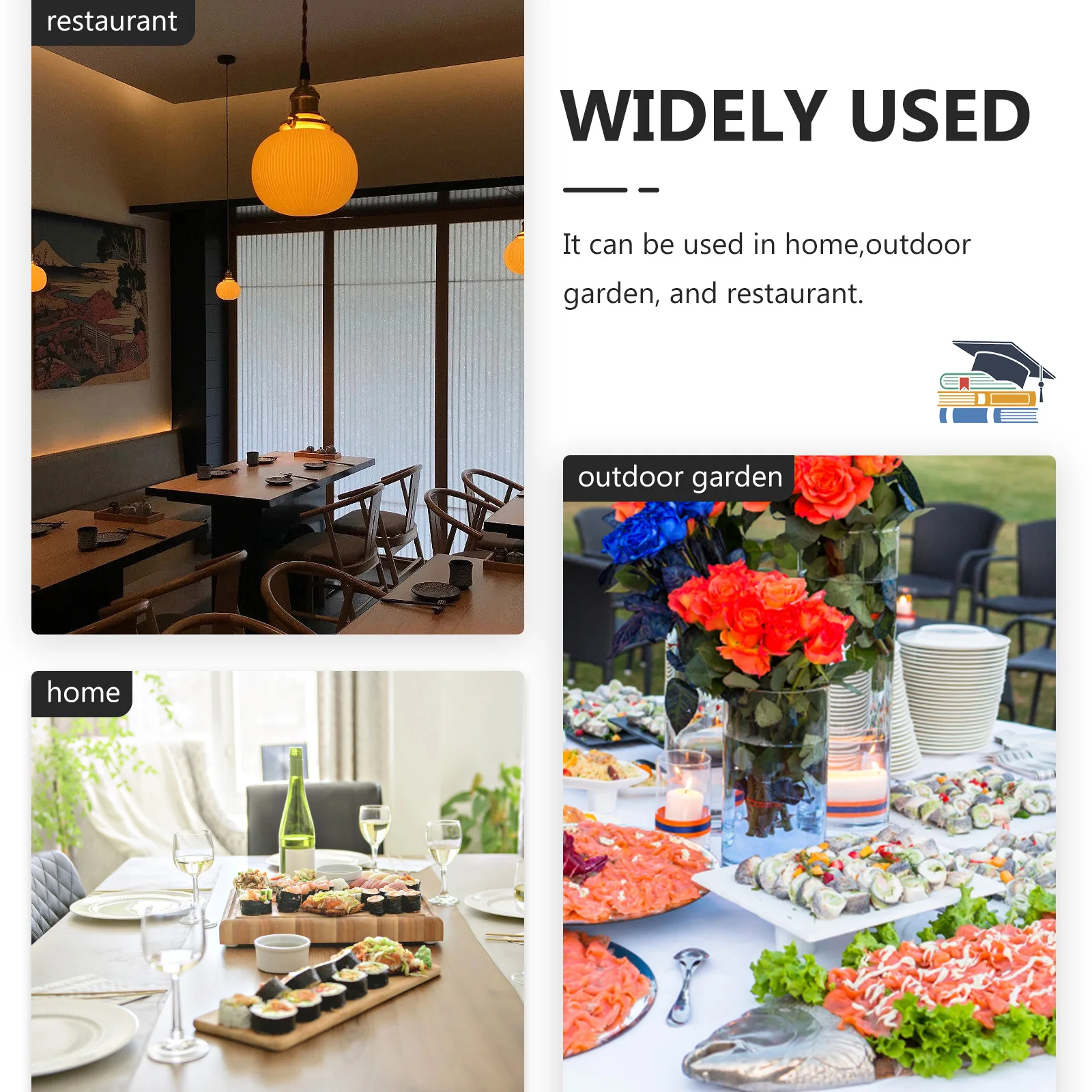 

4Pcs Sashimi Plate Artificial Flower Decoration Simulation Flower Sushi Tray Ornament Restaurant Table Decoration