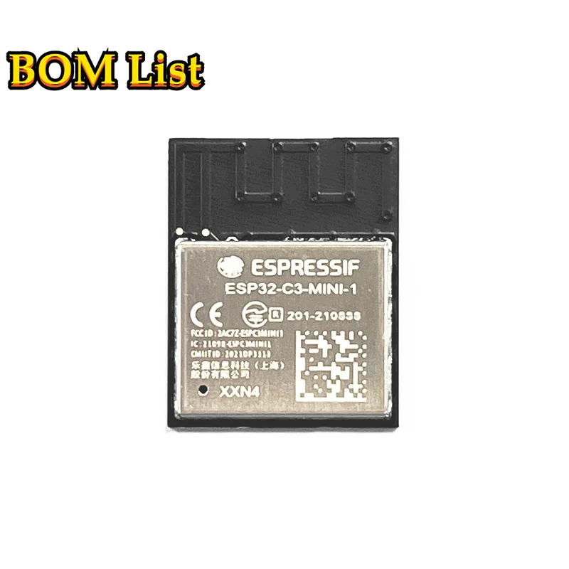 ESP32-C3-MINI-1 ESP32-C3-MINI-1-N4/H4 Wi­Fi and BLE 5 module 4MB flash PCB antenna ESP32-C3FH4 or ESP32-C3FN4 embedded