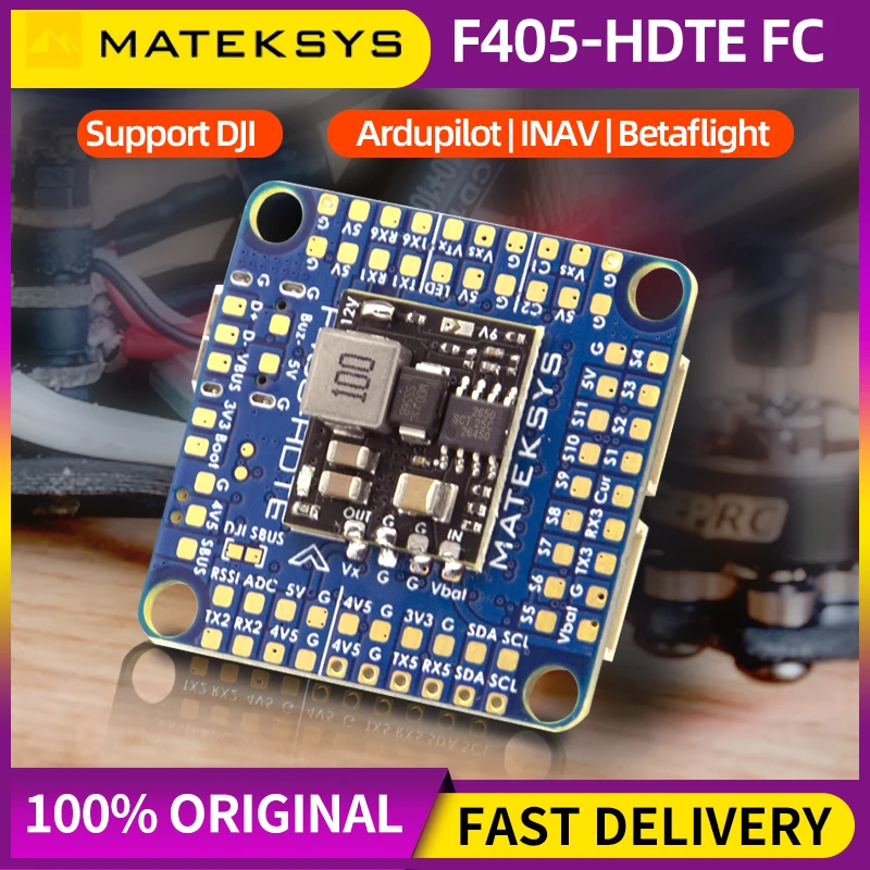 MATEK Mateksys F405-HDTE Flight Controller F405 FC Built-in OSD Support DJI HD Ardupilot/INAV/BF For FPV RC Freestyle Drone