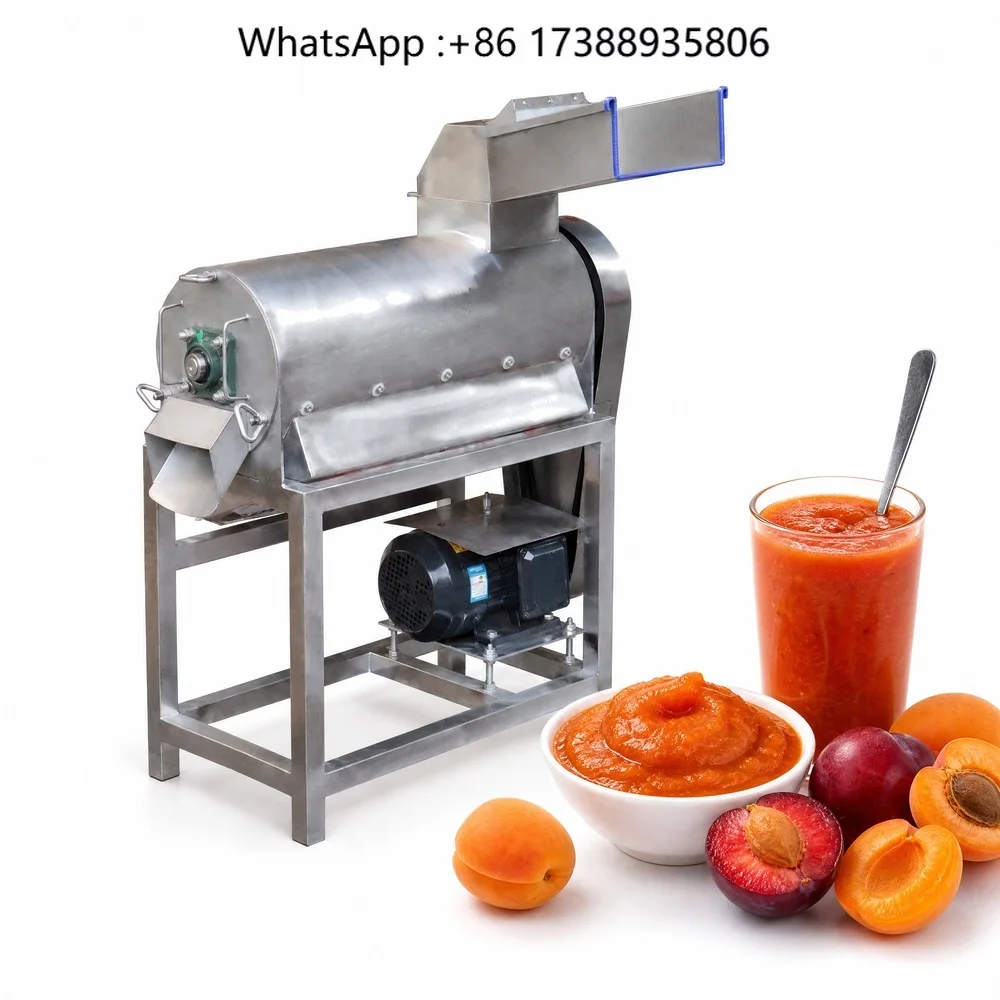 HOT Apricot Tomato Passion Fruit Crusher Mango Destoner and Pulping Pulp Making Machine Fruit Pulper Machine