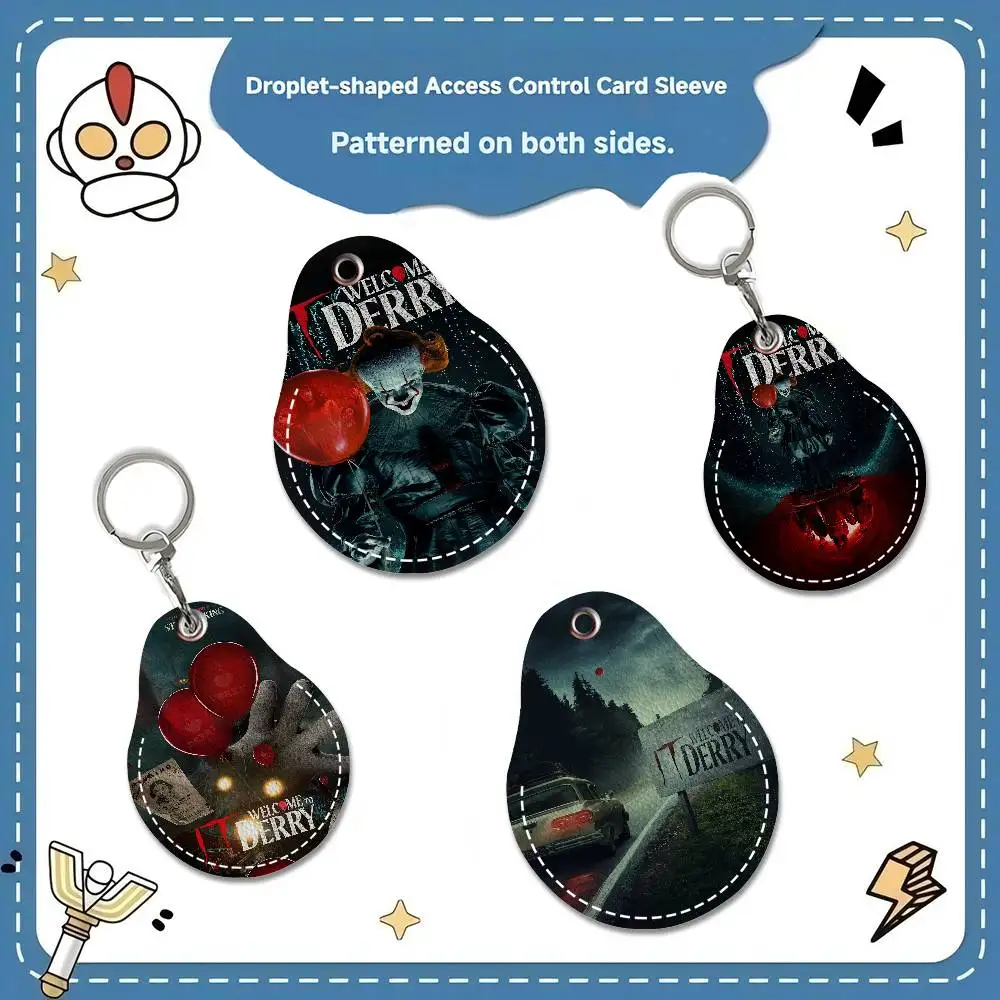 تكنولوجيا المعلومات مرحبا بكم في ديري الفيلم الكلاسيكي سلاسل المفاتيح المستديرة للنساء بولي Leather الجلود الفراغات حلقات المفاتيح مثالية لهدايا العطلات ومفضلات الحفلات