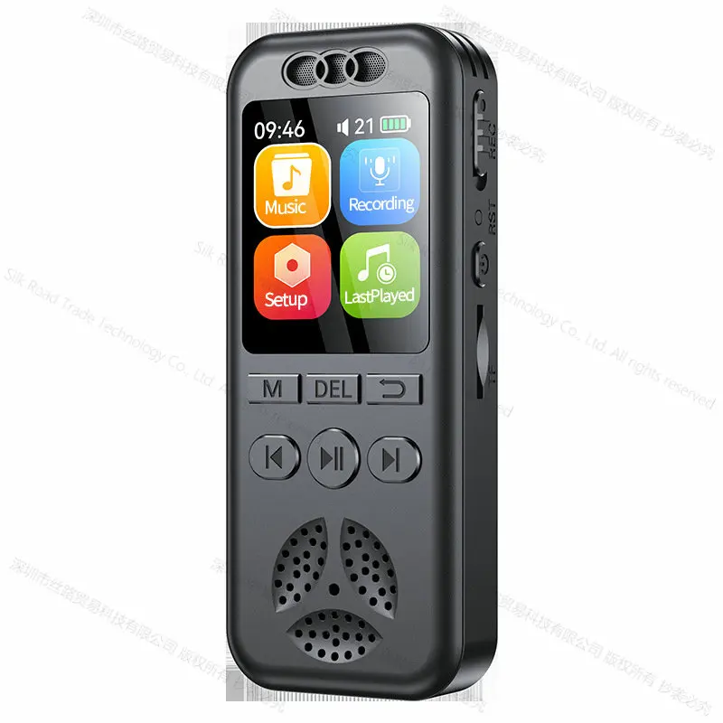 A2 Professional Dictaphone Clear Voice-Activated Timed Digital Recorder Stereo Variable Speed Player Line-in Meeting Recording