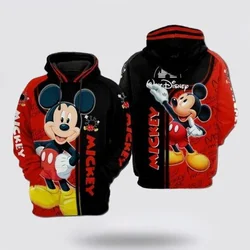 Mickey 3D Printed Hoodie For Autumn And Winter Children And Teenagers Fashionable Sports Hoodie Casual Daily Pullover Top