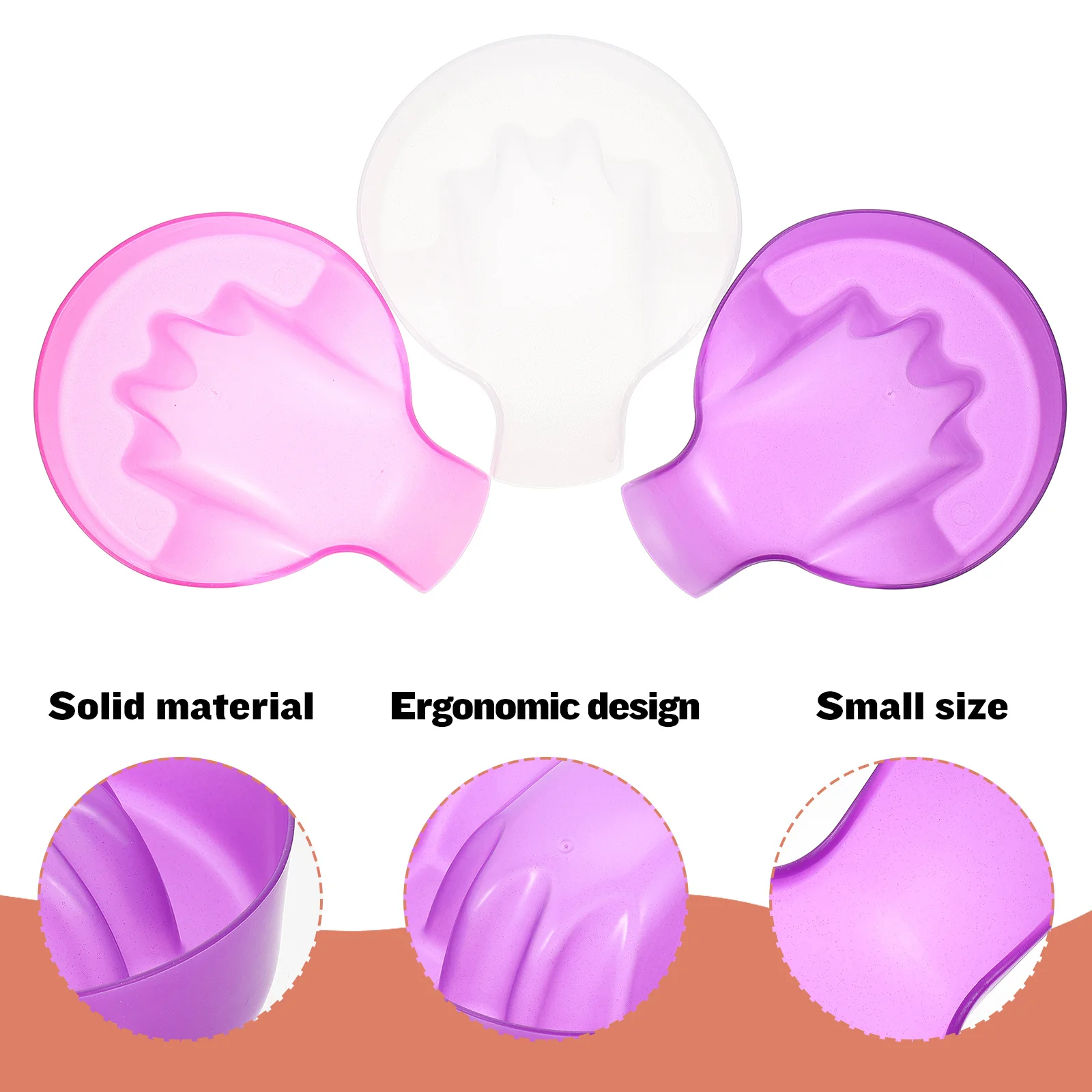 

3 Pcs Manicure Bowl Fingernail Polishing Trays Dappen Dish Tools Plate Dip Supplies Soak off Bowls