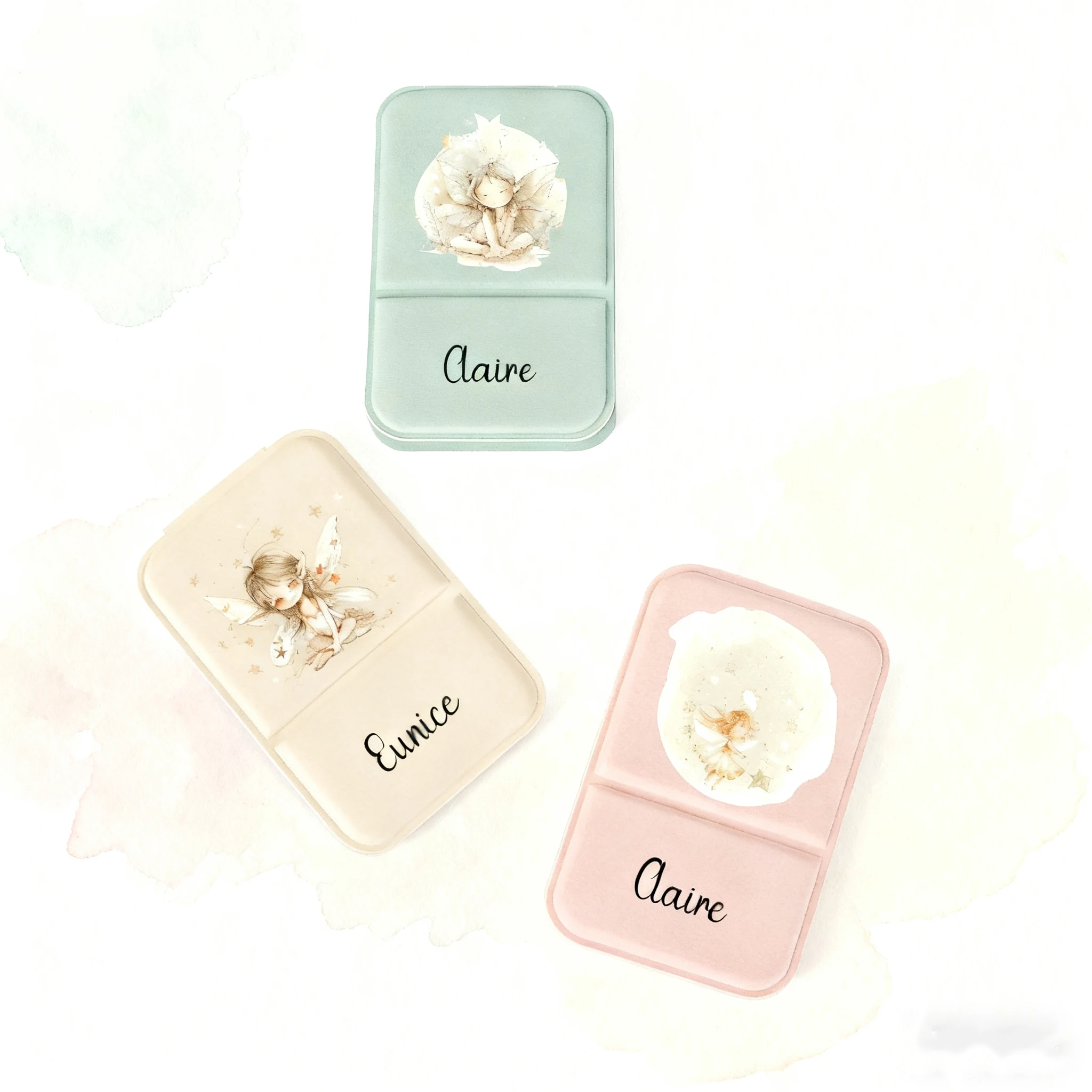 Customized Double-sided Folding Makeup Mirror The lightweight and slim design makes it easy to store Office mini folding mirror