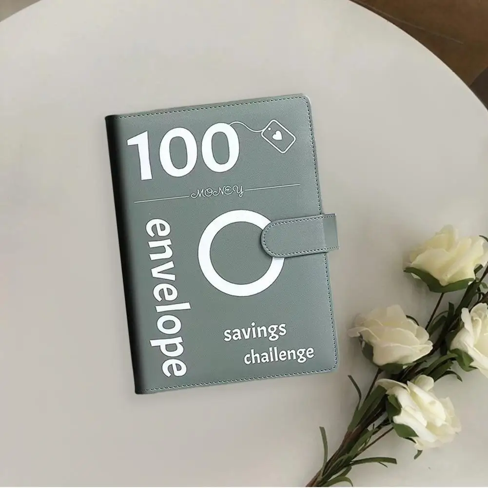 Management Binder Water-resistant Binder with 100 Envelopes Money Saving Challenge Tracker Cash Envelopes Binder for Planning