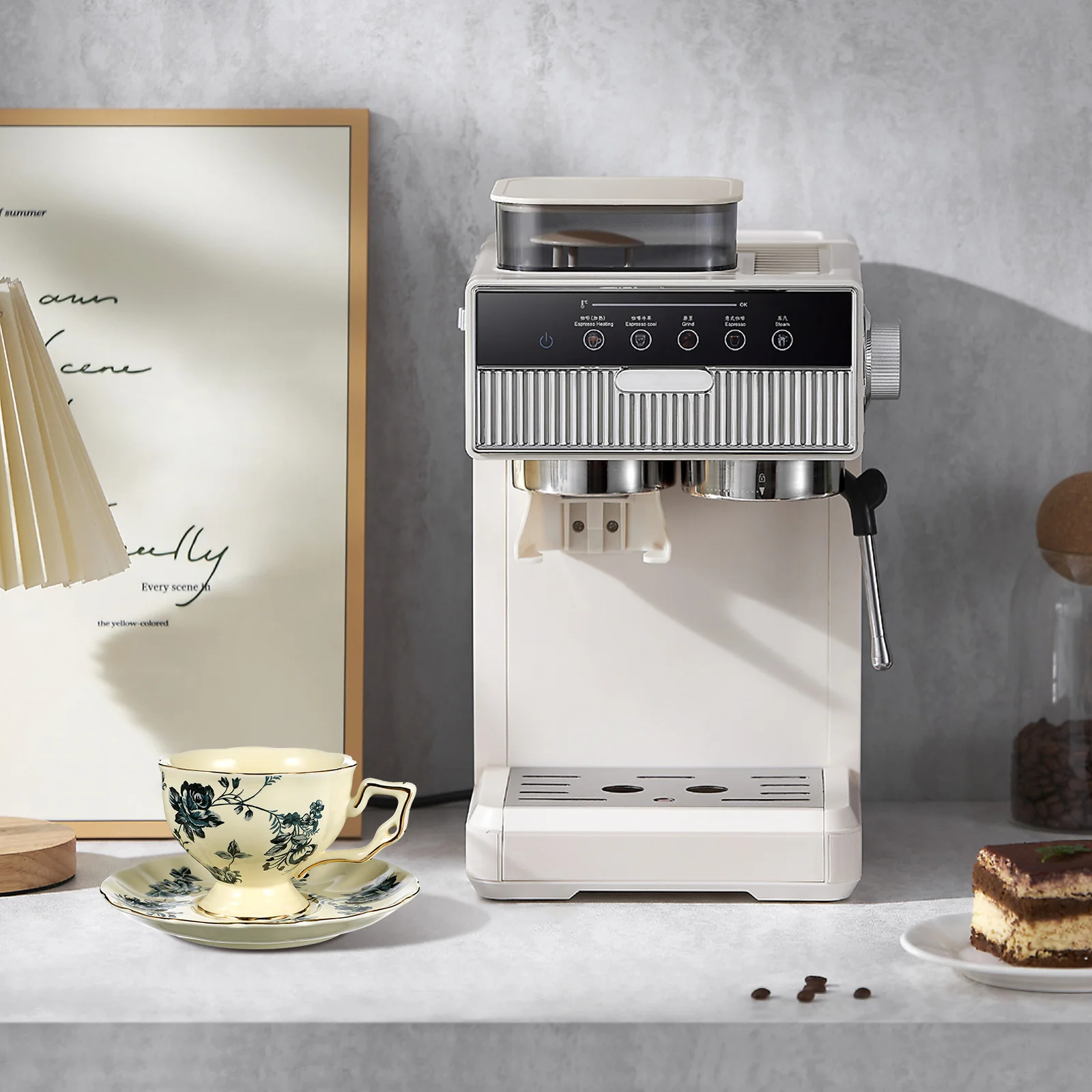 1Set Ceramic Coffee Cup Saucer European Style Delicate Milk Mug Suitable Home Office Cafe Daily Use Drinking Cup