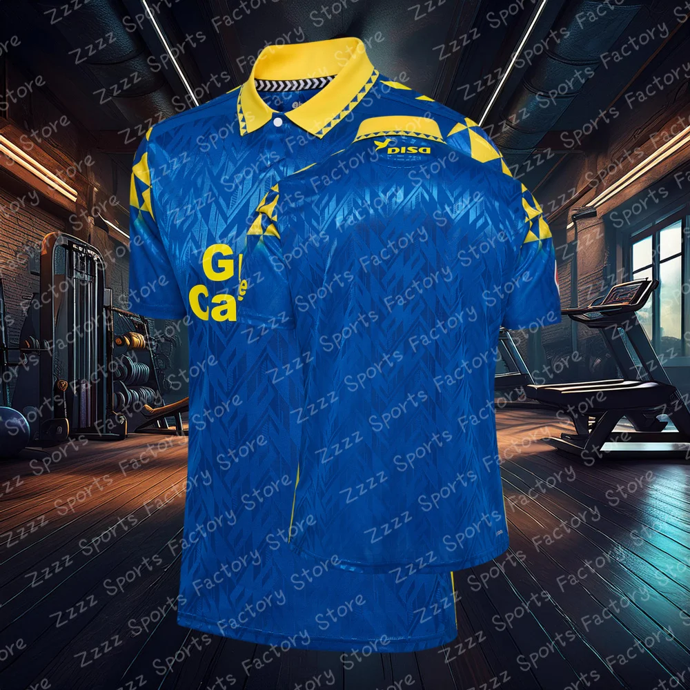 25 UD Las Palmas Home/Away Training Football Jersey Adult Kids Summer Oversized T Shirt Spain Soccer Short Sleeve Men's Clothes