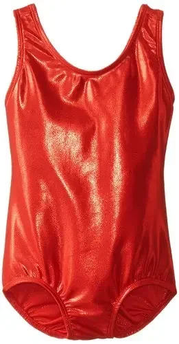 Bambini Sparkly Metallic Spandex Art ginnastica Sportswear Competition Dancing For Girl Shiny Costum Stage Performance body