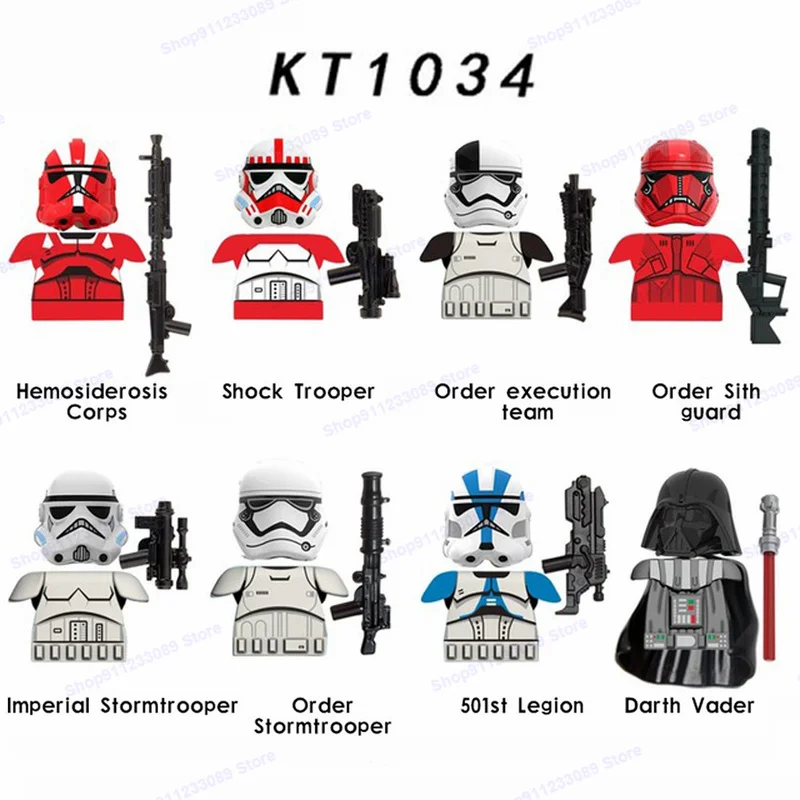 Star Wars Cute Mini Figures Mandalorians Technics Kawaii Assembled Building Blocks 4-5cm Model Dolls Toys for Kids Boys Gift