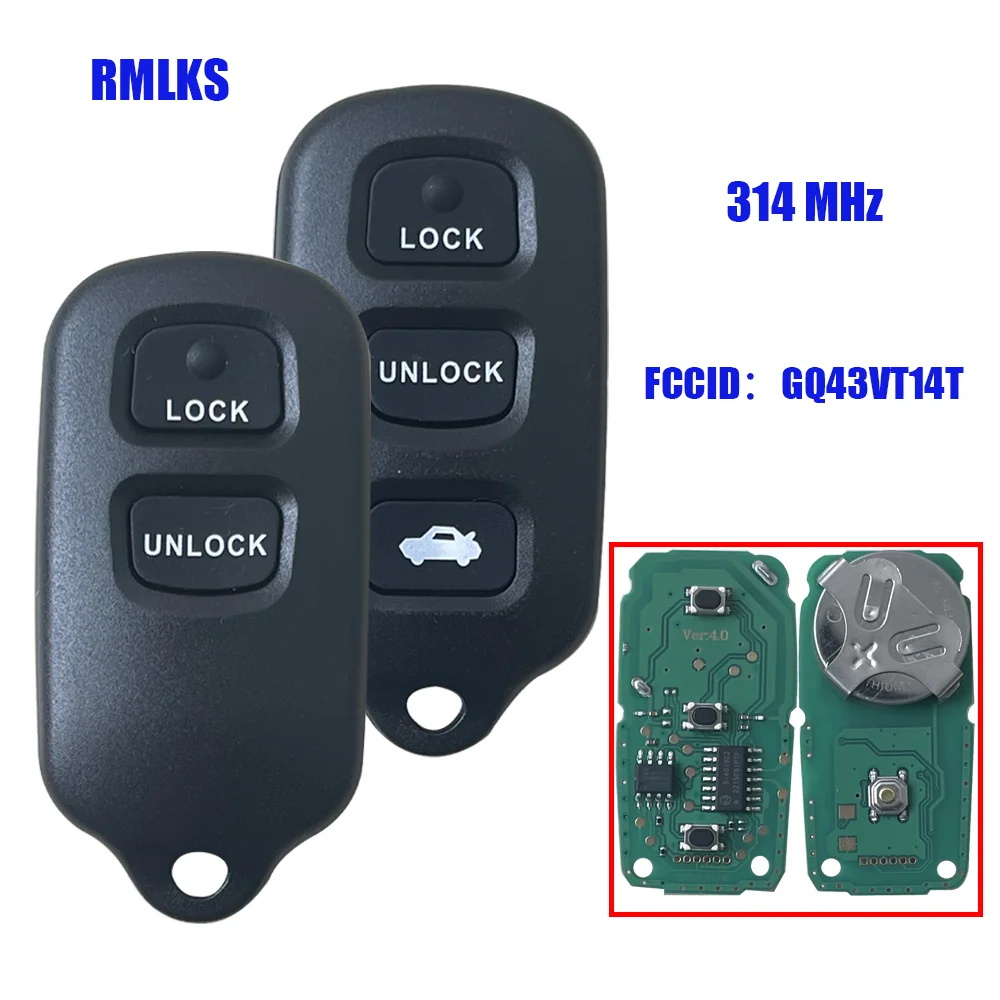 Remote Control Car Key Fobs For Toyota 4Runner Sequoia with battery RSS-210 89742- 35021 HYQ12BBX HYQ12BAN 314MHz