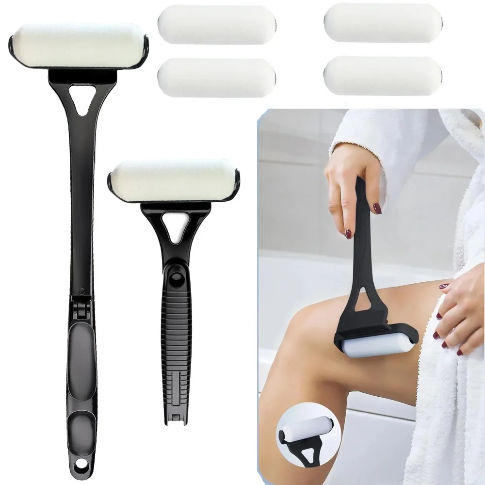 

Lotion Applicator Self Sunscreen Tanning Back Applicator Stick Portable Long Handle Foldable With Two Replacement Heads