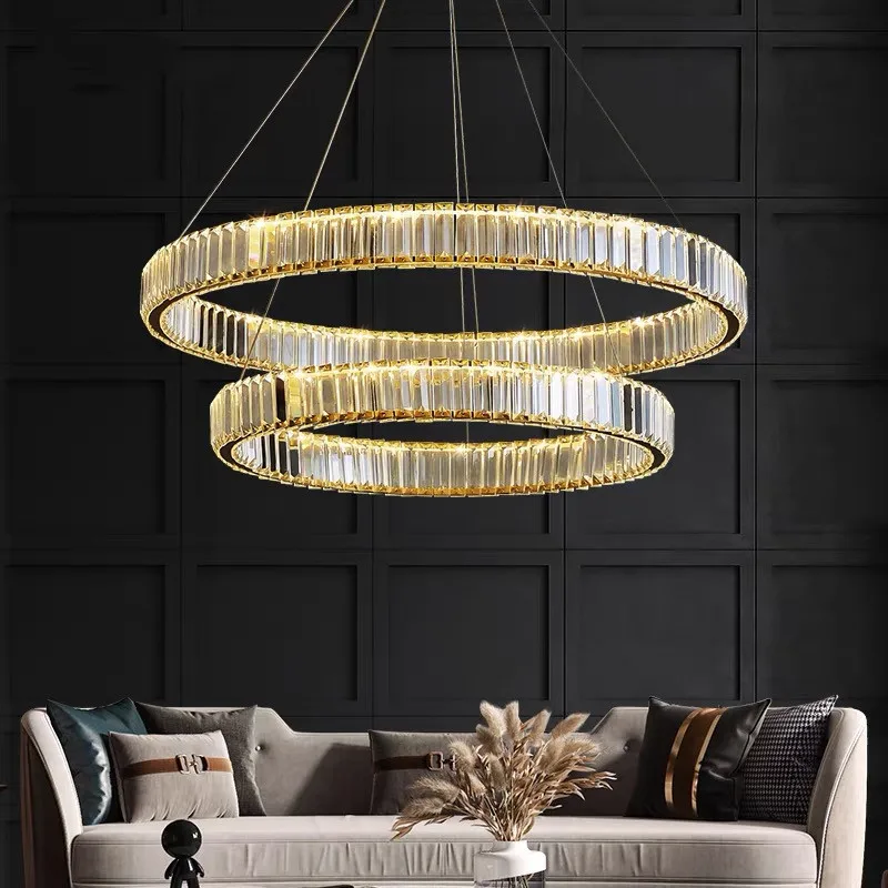 

Modern Lustre Crystal Led Ceiling Chandeliers Lighting Living Room Decor Pendant Lamp Dining Room Hanging Lamp Fixture Luminaire