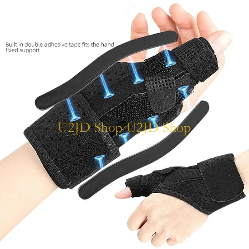 U2JD Breathable Adjustable Wrist Brace With Thumb Support For Daily Activities Comfort