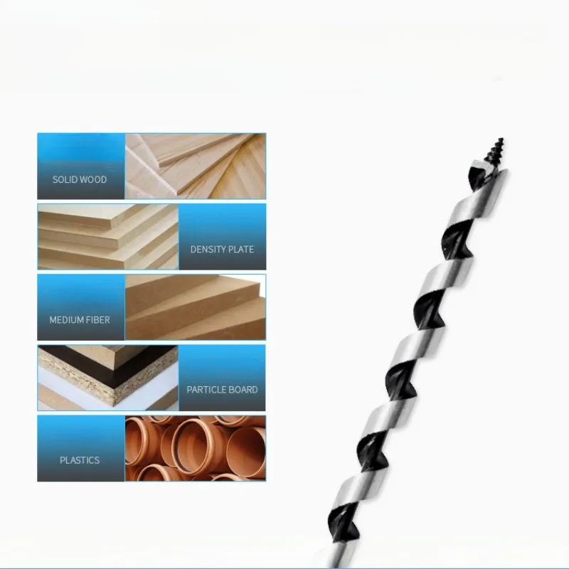 BIESUO Woodworking Fork Bit Hexagonal Handle Extended Branch Auger Plate Woodworking Drill Bit Hole Opener Wooden Box Set 5PC