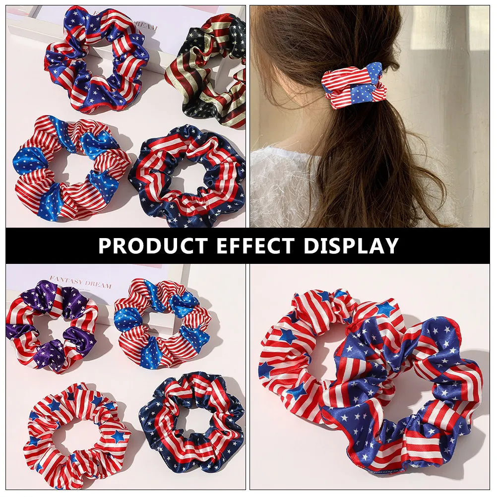 

6Pcs Fashion Hair Ropes Large Intestine Design Comfortable Lightweight Hairbands for Women Daily Wear Party Gift Simple