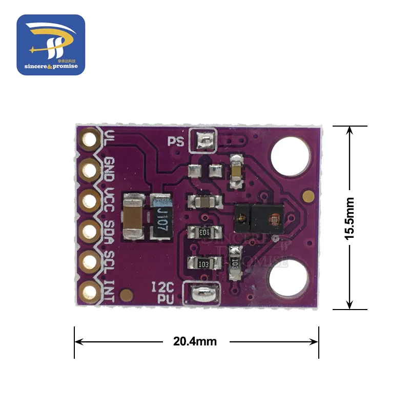 Czujnik gestów na podczerwień RGB APDS-9960 GY-9960-3.3 dla interfejsu Arduino IIC 3.3V Detectoin wykrywanie zbliżeni kolorowy filtr UV — zdjęcie 4