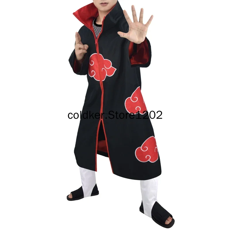 Accesorios de Halloween, zapatos de Cosplay de Anime japonés Akatsuki con cubiertas blancas, accesorios de disfraz de Uchiha Itachi, botas de regalo de Navidad O