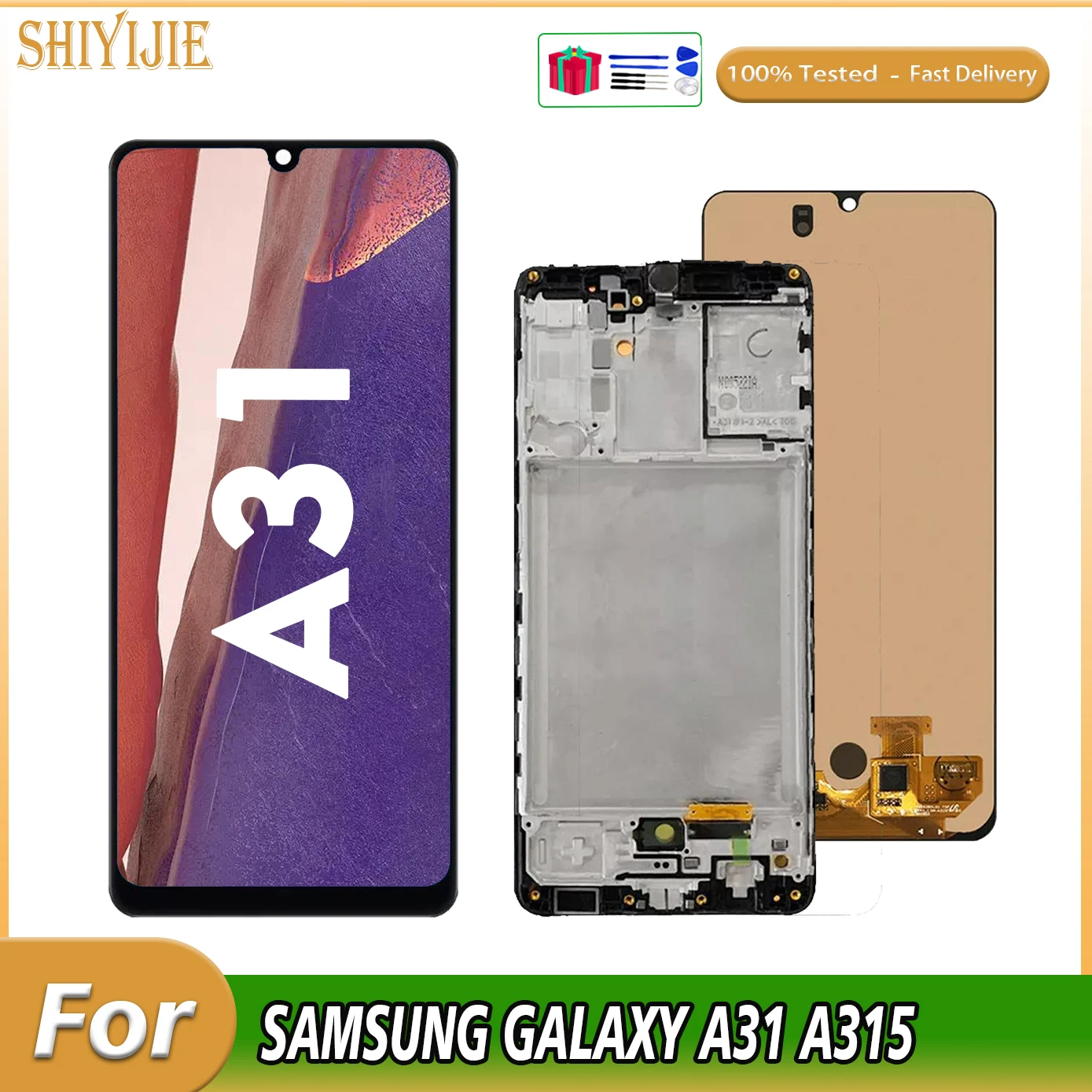 

Super AMOLED 6.4" For SAMSUNG GALAXY A31 A315 LCD Display Screen Touch Digitizer For Samsung SM-A315F A315F/DS A315G Assembly