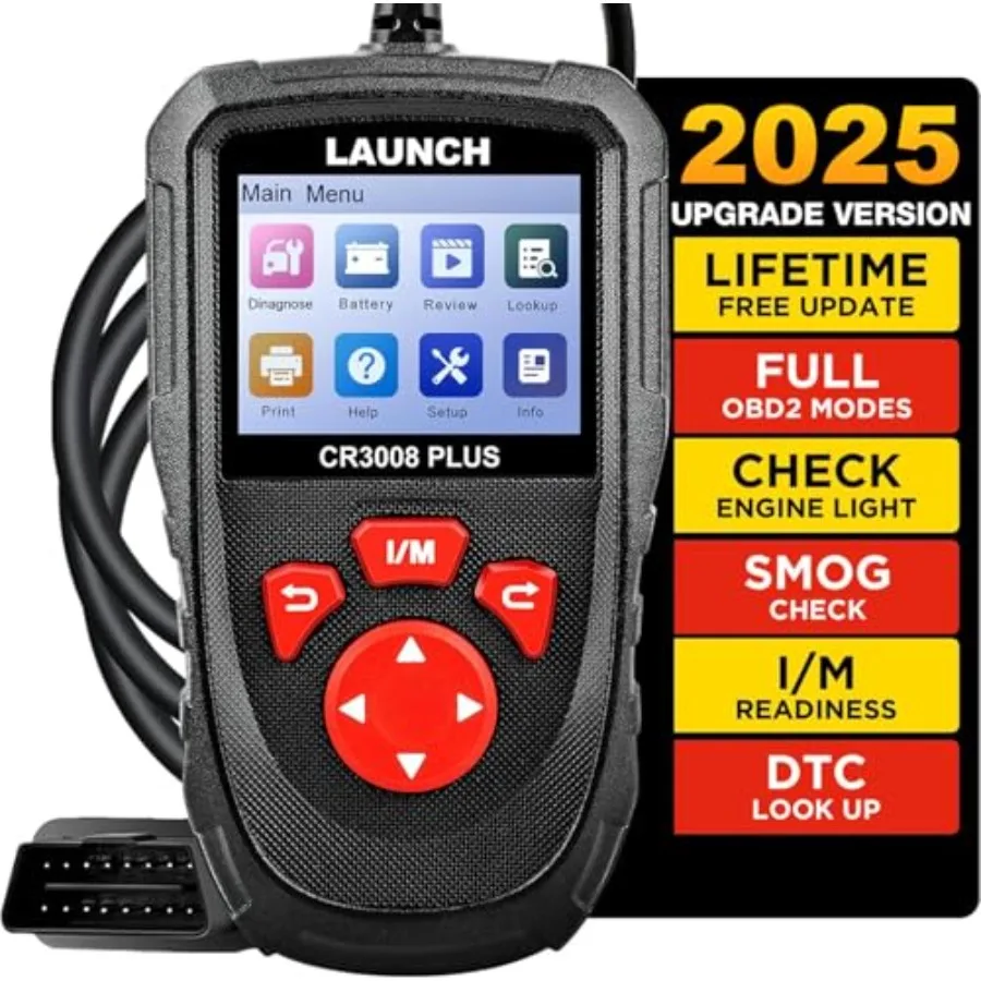 Professional OBD2 Scanner Diagnostic Tool CR3008 PlusOne-Key I/M Lifetime Update Code Reader Enhanced Check Engine Code Reader