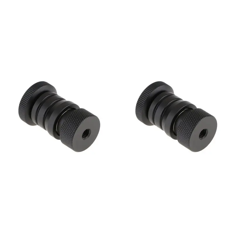 2X Mini Quick Release Mic Microphone Boom Mount For Pro Pole Rod Recorder Tripod Camera, 1/4 Fole To 1/4 Male, 1/4-20