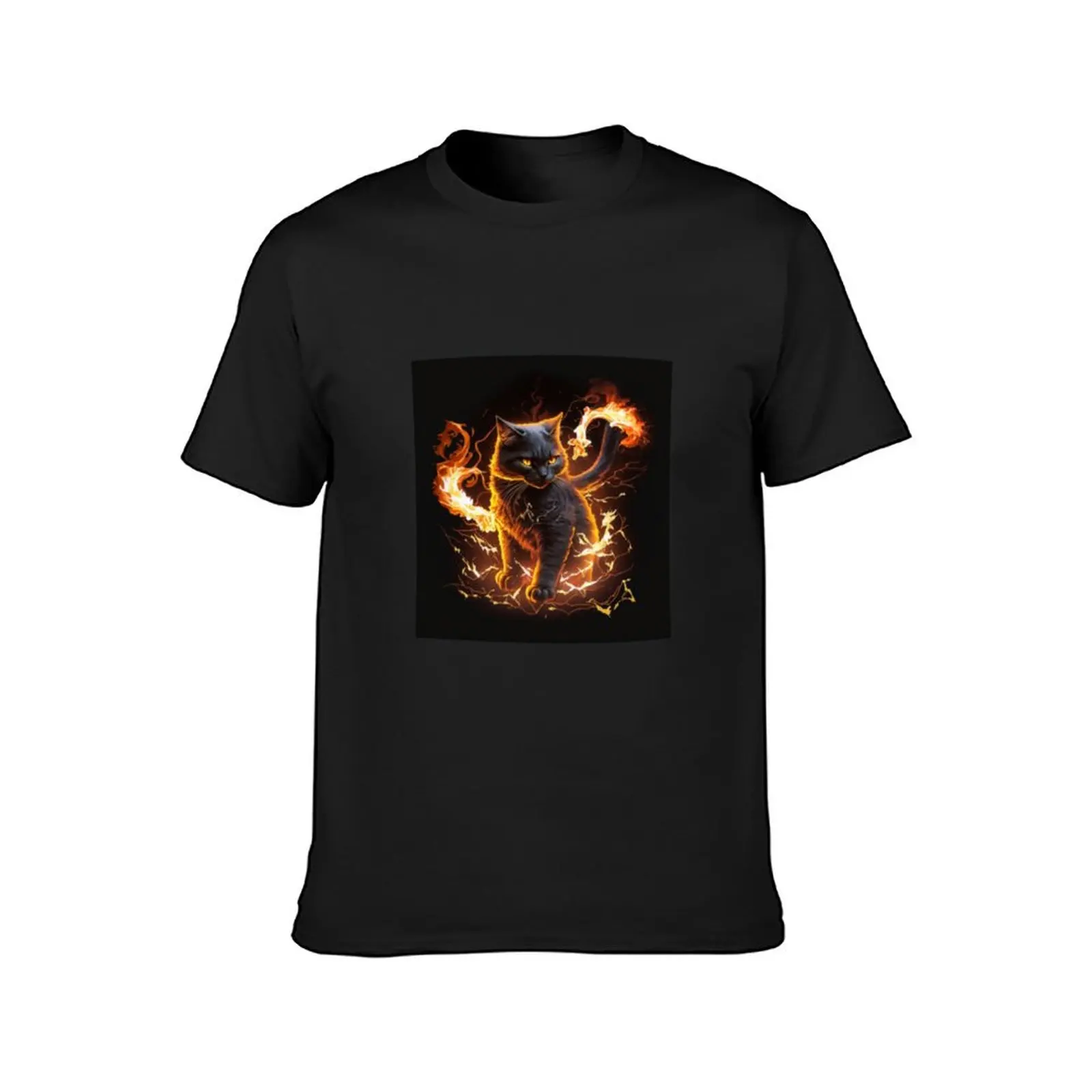 Balrog cat shirt T-Shirt hippie clothes aesthetic clothes men t shirts