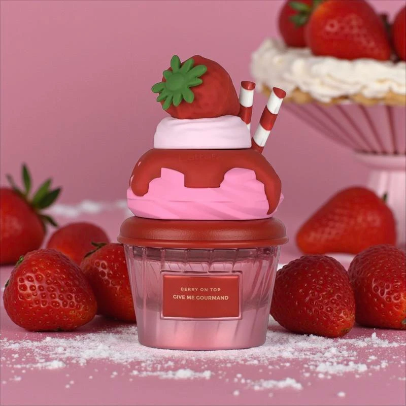 Berry On Top Eau de Parfum, Give Me Gourmand Collection, Fruity Berry & Vanilla Cream Scent, Spray Form, 75ml