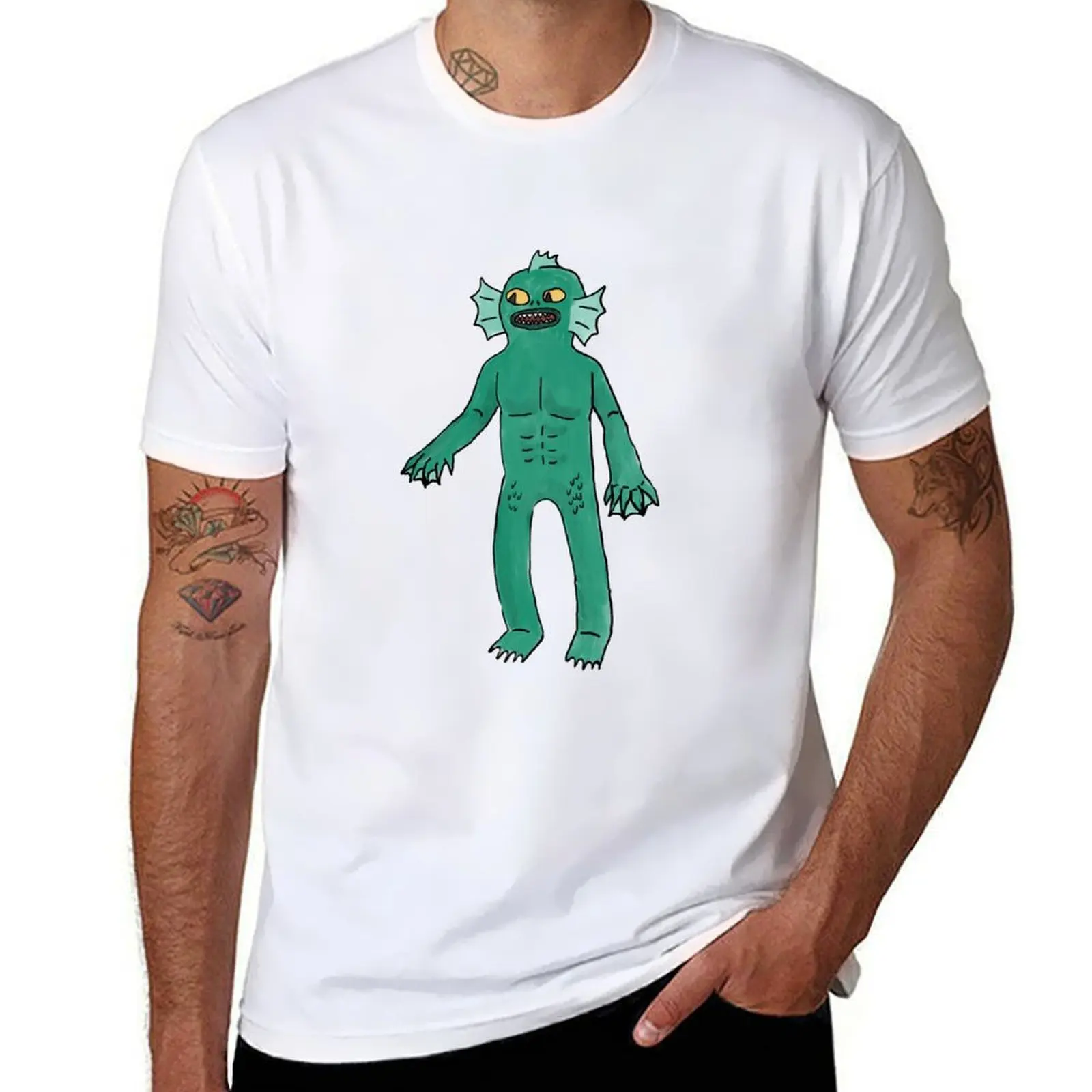 

Part of the Halloween Hunk series - Swamp thing T-Shirt man graphic t shirt t shirt men 100% cotton luxury brand T-Shirt