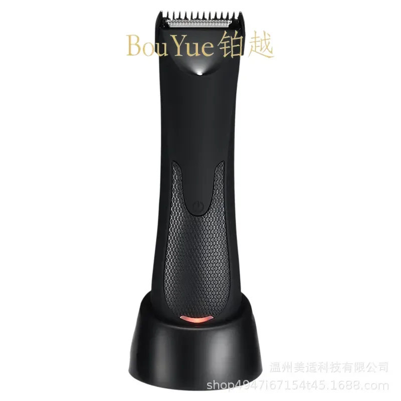 for Custom Electric Private Scissors Bikini Armpit Chest Body Hair Trimmer Waterproof with Lighting Comb Adjustable
