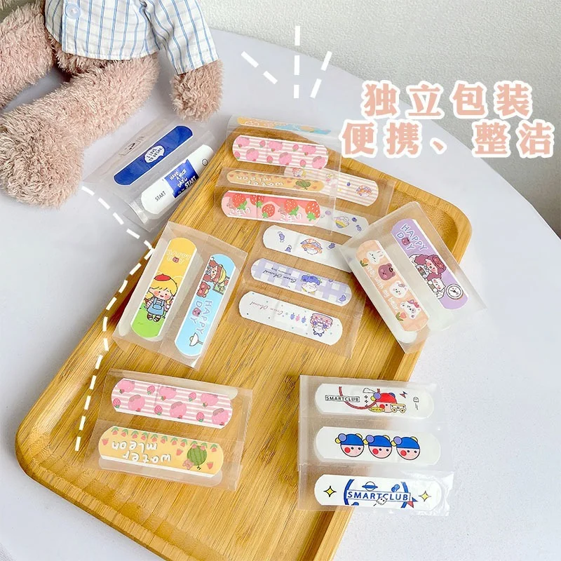 20pcs/box Skin Patches Curita Breathable Cartoon Band Aid Kawaii  Strips Wound Plaster First Aid Kits Adhesive Bandages