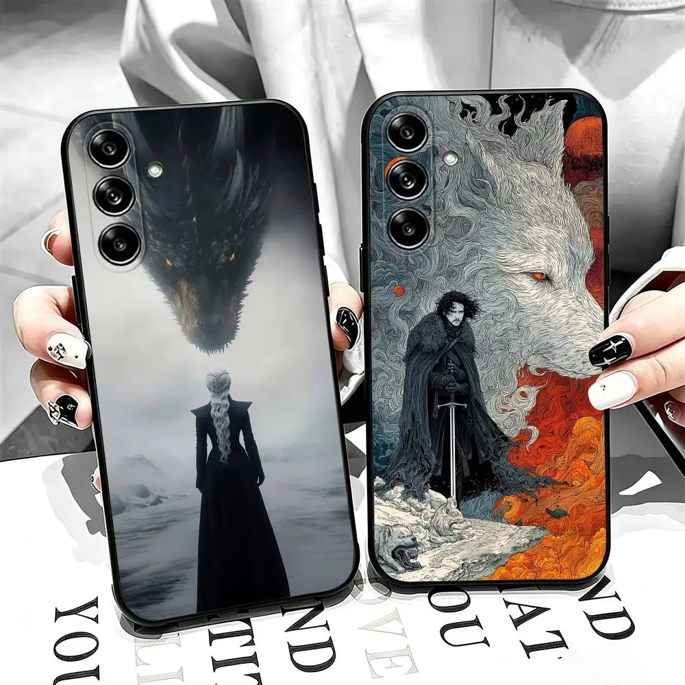 TV Game-of T-Thrones Phone Case Black Silicone Soft For Samsung Galaxy A73,A72,A71,A70,A53,A52,A51