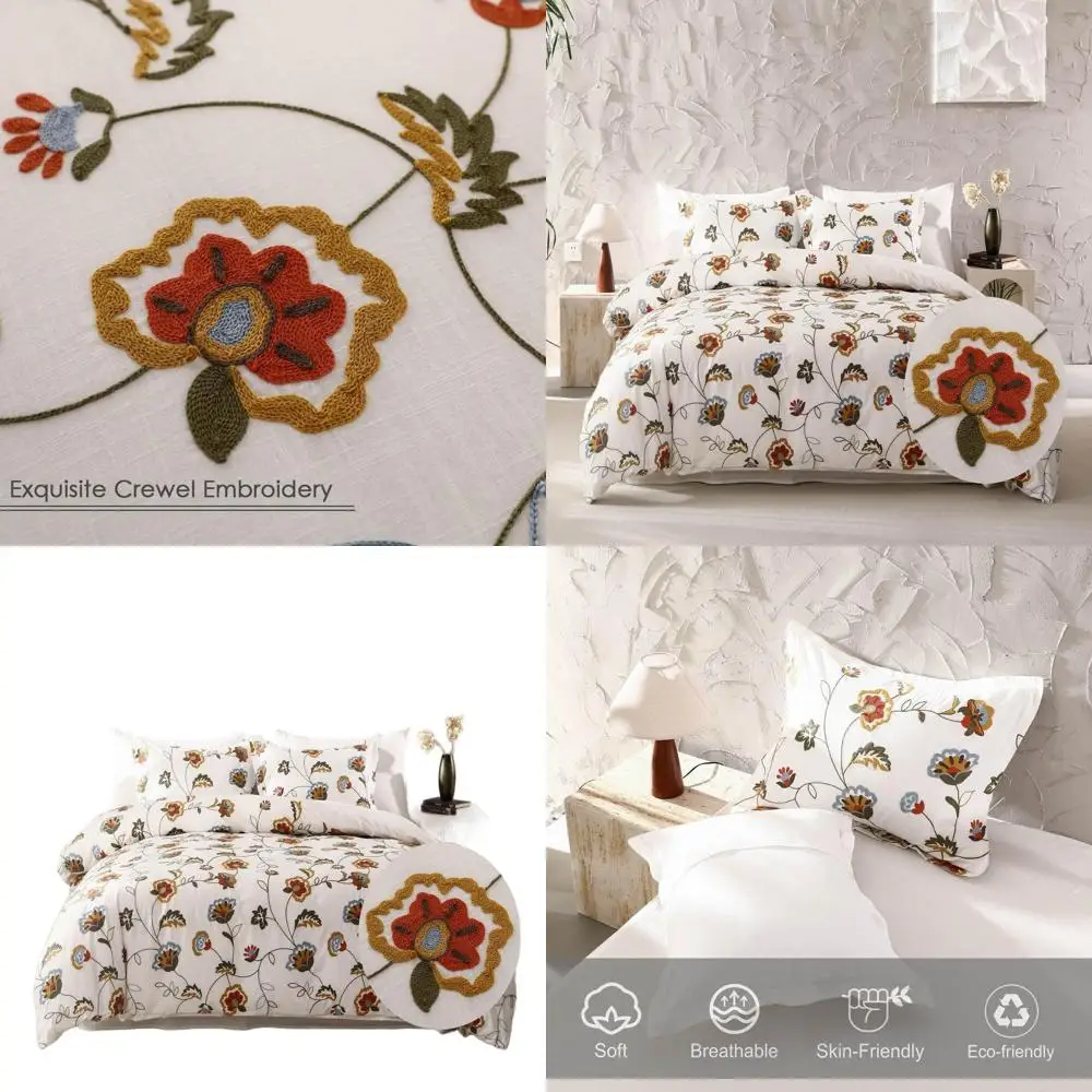 

Комплект пододеяльников и наволочек Bohemian Suzani с узором Cotton Slub Queen