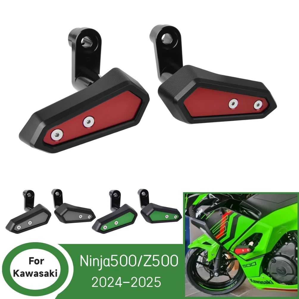 Чехол статора двигателя для Ninja 500, защитная крышка для Kawasaki Ninja500 Z500 SE 2024 2025, слайдер рамы обтекателя мотоцикла