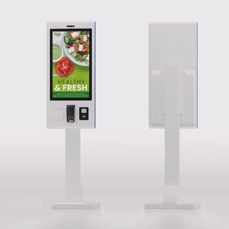 

32 Inch Custom Self Ordering Kiosk Pos NFC Printer QR Scanning Wall Mounted Standing Type Self Service Machine