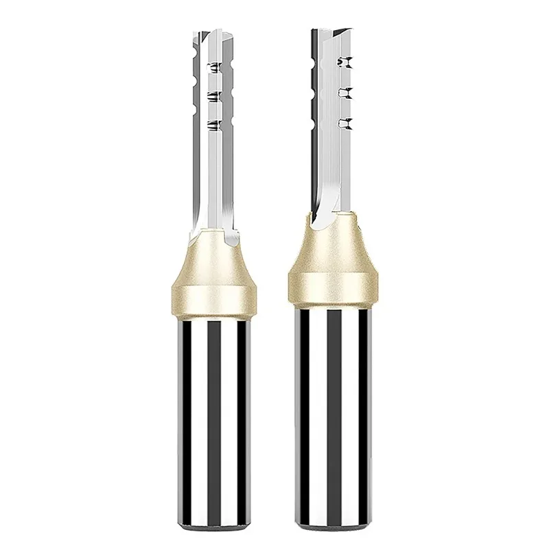 3 Flutes TCT Straight Router Bit 3-blade Cutting CNC Milling Cutter Carbide Cutter for Wood MDF Multilayer Particle Board