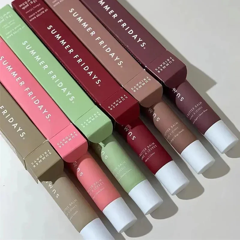 2025 Fridays estivi di lusso Balsamo per labbra Idratante Levigante Labbra morbide Cosmetici Zucchero rosa Ciliegia Vaniglia Beige Trucco Cura delle labbra