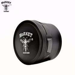 HORNET Aircraft Aluminum Crusher 63 MM 4 Layers  Crusher Hand Crank with Diamond Teeth Smoking Accessories Customized Logo