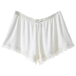 New Women Lace Safety Short Pants Women's Breathable Elastic Loose Panties Underwear Under Skirt Safety Pants Sleepwear Boyshort