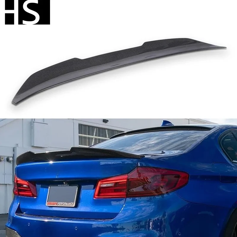 

Suitable for 17-22 BMW 5 Series G30 G38/M5 F90 modified PSM carbon fiber rear spoiler
